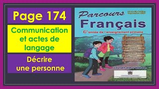 parcours français 6 AEP page 174communication [upl. by Tessie118]