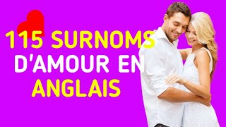 115 surnoms amoureux en anglais pour homme [upl. by Loseff]