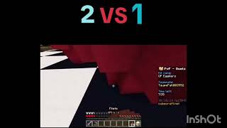 2 vs 1 minecraft pvp [upl. by Ellivnarg379]