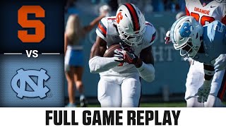 Syracuse vs North Carolina Full Game Replay  2023 ACC Football [upl. by Anil18]