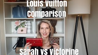 Louis Vuitton Wallet Comparison  Sarah vs Victorine [upl. by Oderfigis]