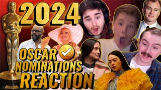 2024 OSCAR NOMINATIONS REACTION  Back Lot Banter [upl. by Melgar]