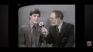 Stan Fischler Interviews Pat LaFontaine Gm 4 1985 Playoffs Caps at Islanders  SportsChannel NY [upl. by Leiva]