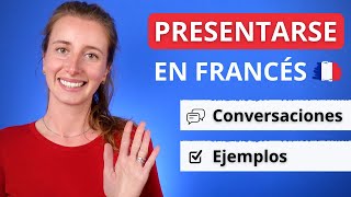 Cómo Presentarse En Francés 🇫🇷 Conversaciones Básicas Ejemplos [upl. by Hiltner]