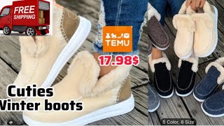 Winter boots with fabric upper temucanada winterboots winterclothing wintercollection giftideas [upl. by Oelak]