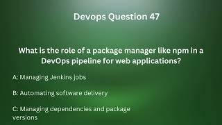 Mastering DevOps 50 Interview Questions with Answers for Success in Tech Interviews 47 [upl. by Ahsyle]