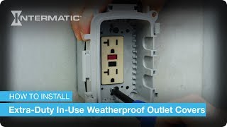 ExtraDuty InUse Weatherproof Outlet Cover Installation [upl. by Briano770]