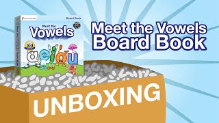 Meet the Vowels Board Book  UNBOXING  Preschool Prep Company [upl. by Arinayed663]