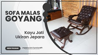 REVIEW PRODUK BARU  Kursi Sofa Malas Kayu Jati Ukir Jepara [upl. by Nezah]