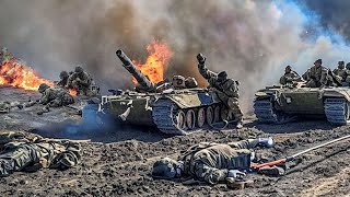 Just happened 59 British Challenger 2 tanks destroyed by Russian T90SM Tanks in Bakhmut [upl. by Ardnikat]