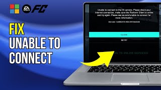 How To Fix FC 24 Unable To Connect To EA SERVERS Error Solve ALL Connectivity Issues mp4 [upl. by Therese267]