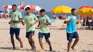 Seleções principal e sub20 de Beach Soccer finalizam preparação para Liga Evolución [upl. by Doy]