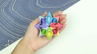 Decompress Paper Little Toy Unlimited Flip  Rainbow Paper Toy Antistress Transformer [upl. by Sallad]