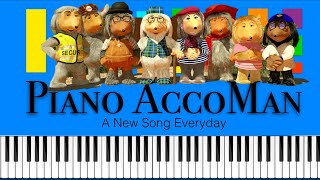 The Wombles Theme Song Slow Easy Medium Piano Tutorial 4K [upl. by Hwu]