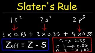 How To Use Slaters Rule to Estimate The Effective Nuclear Charge [upl. by Web552]