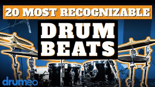 The 20 Most Recognizable Drum Beats [upl. by Goldenberg]