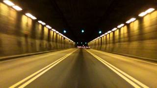 Louis Hippolyte Lafontaine BridgeTunnel southbound Night [upl. by Leunammi511]