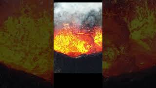 Boiling Lava Drone Footage  Iceland Volcano [upl. by Jillayne]