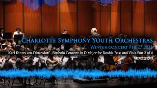 Karl Ditters von Dittersdorf  Sinfonia Concerto in D Major for Double Bass and Viola Part 2 of 4 [upl. by Arondel]