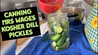 Easy and fast way to preserve Cucumbers Mrs Wages Pickles [upl. by Drahsar]