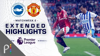 Brighton v Manchester United  PREMIER LEAGUE HIGHLIGHTS  8242024  NBC Sports [upl. by Nonnad]