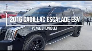 2016 Cadillac Escalade ESV  Poage Chevrolet [upl. by Onailil753]