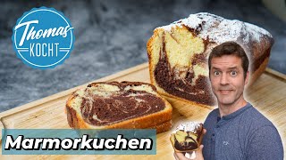 Marmorkuchen klassisch  saftig einfach und lecker [upl. by Ahsal]