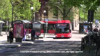 Buses in Karlstad Sweden [upl. by Yniatirb]