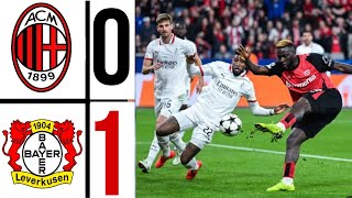 Leverkusen 10 AC Milan  Leverkusen vs Milan Highlights  Champions League 2425 [upl. by Mauceri]