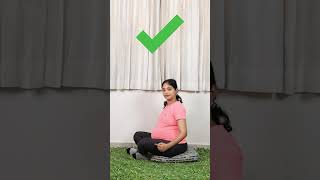 Dos and Dont During Pregnancy rosifit athomeworkouts pregnancyexercise sitting [upl. by Kleper603]