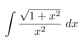 Integral of sqrt1x2x2 substitution  substitution  partial fraction decomposition [upl. by Biron2]