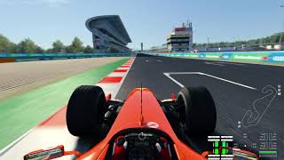 Ferrari F2004 Onboard Lap at Circuit de BarcelonaCatalunya Moto Layout [upl. by Letney]