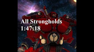 Speedrun Warhammer 40000 DoW Soulstorm WR All Strongholds Tau  14718 [upl. by Lon]