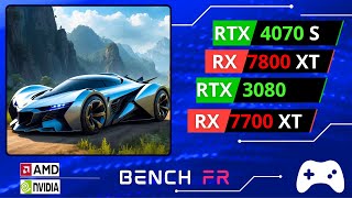 RTX 4070 SUPER vs RX 7800 XT vs RTX 3080 vs RX 7700 XT Test 10 games at 1440P [upl. by Nivrad845]