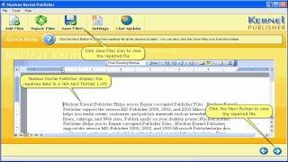 Use Kernel for Publisher to Repair Corrupt Publisher Files  Kernel for Publisher [upl. by Nason]