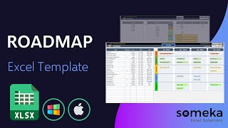 Roadmap Excel Template  Product Planning and Process Management Tool [upl. by Eednak]