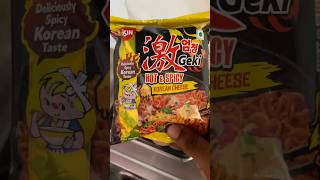 NISSIN HOT amp SPICY KOREAN CHEESE RAMEN koreaninstantnoodles mukbang ramen foodie [upl. by Kajdan]