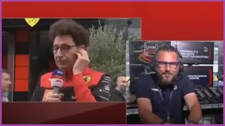 GP dUngheria 2022 Vanzini litiga con Binotto sulla strategia Ferrari [upl. by Ellebasi]