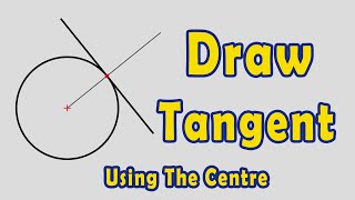 Draw a Tangent to a given Circle at any Point on it [upl. by Vish]