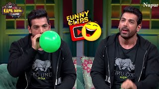 John Abraham ने खेली मजेदार गेम  The Kapil Sharma Show Season 2  Best Moments [upl. by Nomal3]