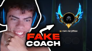 FAKE quotCHALLENGER COACHquot PLAYS ON THE RANK 1 ACCOUNT [upl. by Wachtel]