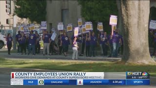 SEIU Local 251 Union rally for better wages [upl. by Saqaw]