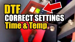 DTF Printing Business  correct time and temperature for DTF [upl. by Raphael282]