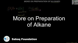 More on Preparation of Alkane Chemistry Lecture  Sabaqpk [upl. by Lekcim]