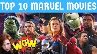 Top 10 Marvel Cinematic Universe Movies  Part 1 [upl. by Ylreveb284]