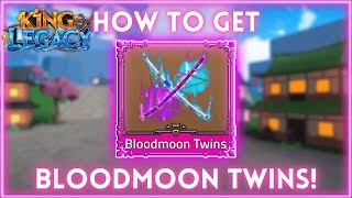 FULL GUIDE How to get the new BLOODMOON TWIN SWORD  King Legacy Update 60 [upl. by Mic]