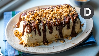 Nutella Semifreddo Recipe  Easy Homemade Ice Cream [upl. by Tati]