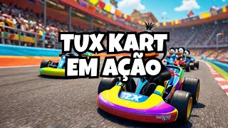 Live Gameplay Fedora Linux Tux Kart o Mario Kart do Pinguim [upl. by Fakieh]