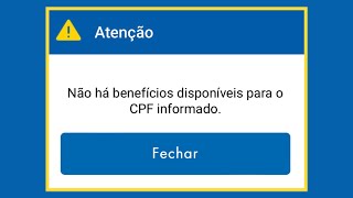 URGENTE ERRO NÃO HÁ BENEFÍCIOS DISPONÍVEIS PARA O CPF INFORMADO AUXÍLIO BRASIL  O QUE FAZER [upl. by Ethel634]