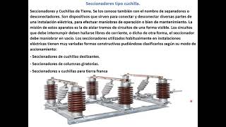 Seccionadores tipo Cuchilla [upl. by Annayak18]